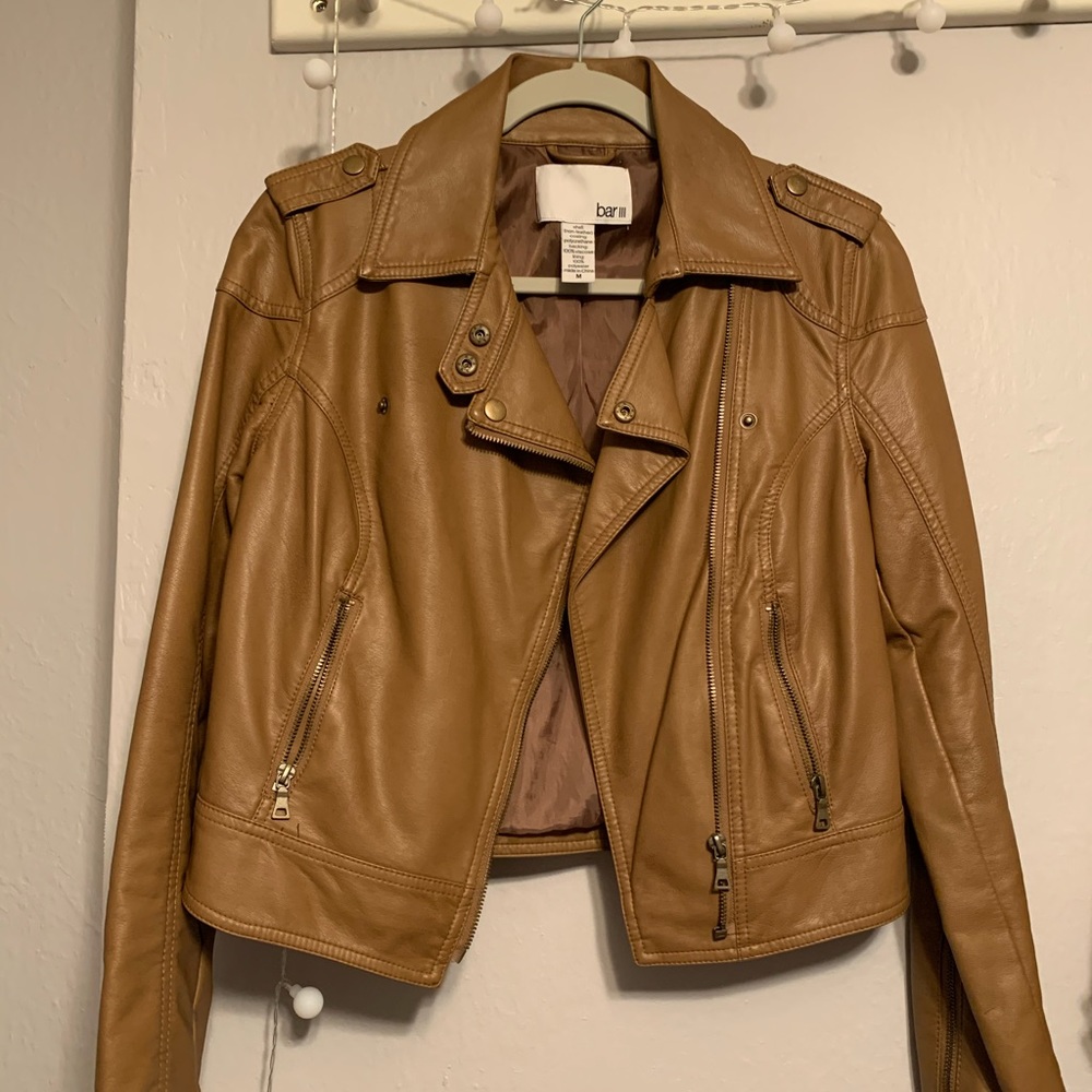 Faux leather jacket